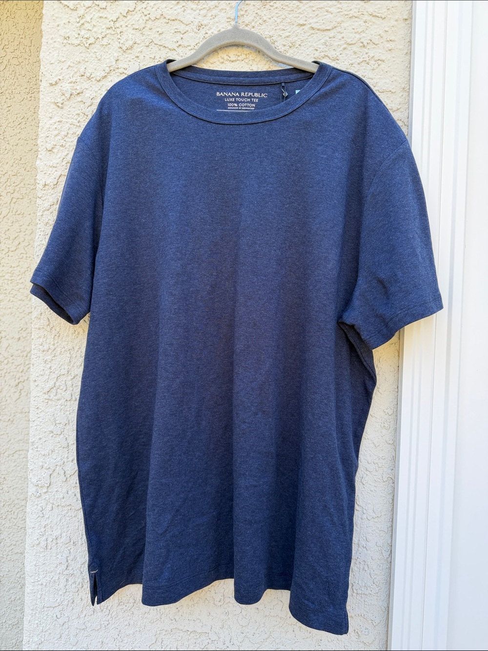 Banana Republic Luxe Touch Tee Navy Blue Men's Size XL NWT